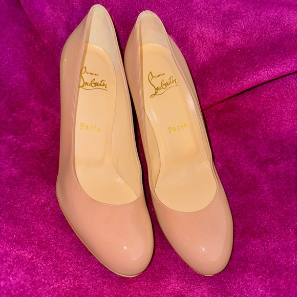 Nude Parisian Christian Louboutin 85 mm Pumps - Patent calf leather - Blush - Picture 9 of 10